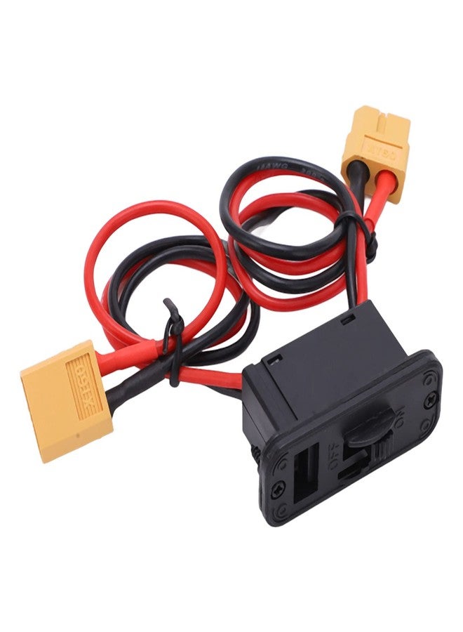 Kodrily RC Switch, Heavy Duty RC Airplane Switch with XT60 Plug, 18AWG Large Current Electronic On Off Connector, Remote Control Part Accessory for RC Car Aircraft Ship Receiver - Image 1